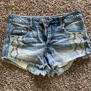 American Eagle Hi Rise Festival Shorts